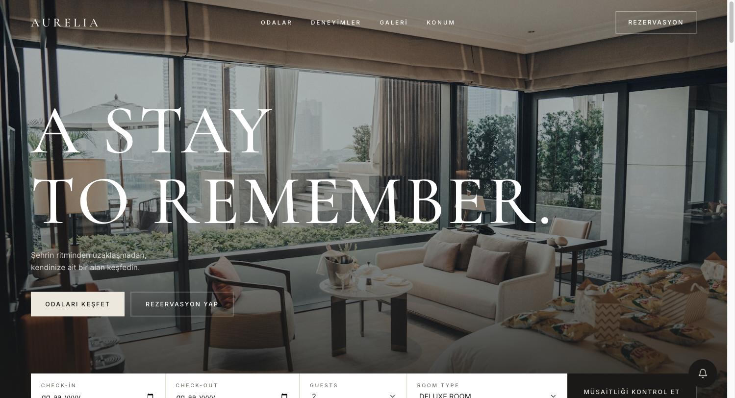 Aurelia Hotel ekran görüntüsü