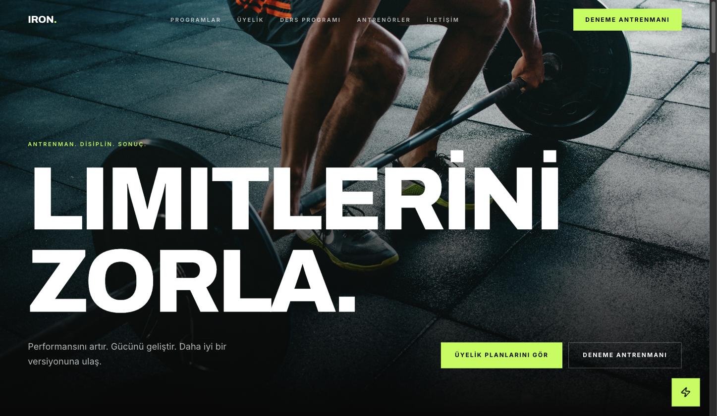 Iron Fitness ekran görüntüsü